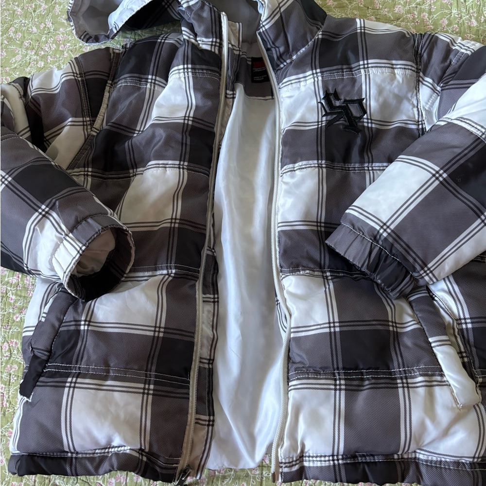 South Pole Black and White Plaid Jacket Size XL (7) - Picture 16 of 16